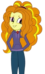Size: 373x608 | Tagged: safe, artist:trixiesparkle63, derpibooru import, adagio dazzle, equestria girls, rainbow rocks, adoragio, clothes, cute, hoodie, pants, simple background, smiling, solo, transparent background, when she smiles