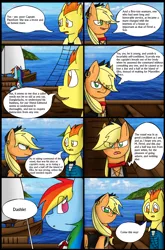 Size: 1280x1944 | Tagged: applejack, artist:stuflox, comic, comic:the count of monte rainbow, danglajacks, danglars, derpibooru import, pierre morel, rainbow dantes, rainbow dash, safe, ship, spitfire, the count of monte cristo, the count of monte rainbow