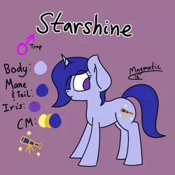 Size: 3000x3000 | Tagged: safe, artist:magmatic, derpibooru import, oc, oc:starshine, unofficial characters only, pony, unicorn, male, reference sheet, solo, trap