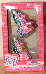 Size: 294x474 | Tagged: christmas, derpibooru import, g3, irl, merchandise, my little pony logo, ornament, ornaments, photo, safe, sweet breeze