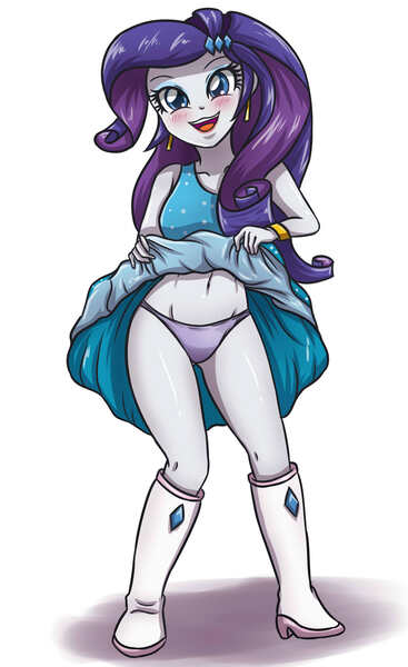 Size: 2125x3472 | Tagged: suggestive, artist:sumin6301, derpibooru import, rarity, equestria girls, belly button, bracelet, clothes, dress, fall formal, fall formal outfits, female, legs, open mouth, panties, panty shot, purple underwear, raripanty, sexy, skirt, skirt lift, solo, solo female, thighs, underwear, upskirt
