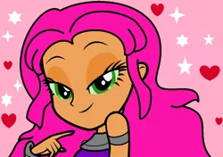 Size: 1025x720 | Tagged: safe, artist:cutelovelover, derpibooru import, equestria girls, crossover, equestria girls-ified, solo, starfire, teen titans