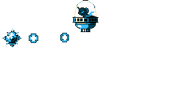 Size: 1020x590 | Tagged: animated, artist:mega-poneo, changeling, derpibooru import, flail, gif, megaman, megapony, metronome, pixel art, safe, simple background, solo, spaceship, sprite, transparent background, weapon, wrecking ball