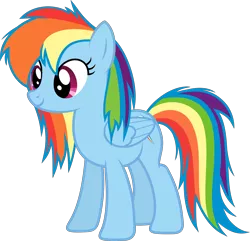 Size: 6000x5776 | Tagged: 80s hair, absurd resolution, alternate hairstyle, artist:slb94, derpibooru import, long mane, rainbow dash, safe, simple background, solo, transparent background, vector