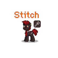 Size: 400x400 | Tagged: safe, derpibooru import, oc, oc:stitch, unofficial characters only, pony town, simple background, solo, transparent background