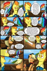 Size: 1280x1944 | Tagged: applejack, artist:stuflox, clothes, comic, comic:the count of monte rainbow, danglajacks, danglars, derpibooru import, pierre morel, rainbow dantes, rainbow dash, safe, ship, spitfire, the count of monte cristo, the count of monte rainbow