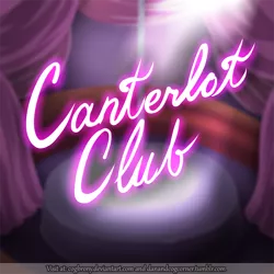 Size: 950x950 | Tagged: advertisement, artist:thebrokencog, canterlot club, derpibooru import, folio, no pony, safe, strip club, text