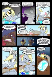 Size: 1024x1497 | Tagged: safe, artist:kazziepones, artist:zaron, derpibooru import, derpy hooves, oc, pegasus, pony, comic:lonely hooves, female, mare