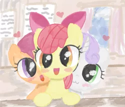 Size: 849x728 | Tagged: apple bloom, artist:ehfkdl569, cute, cutie mark crusaders, derpibooru import, safe, scootaloo, sweetie belle