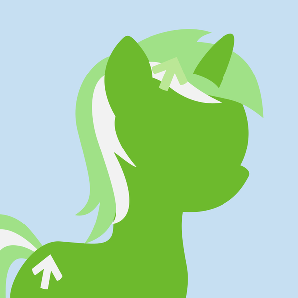 Size: 770x770 | Tagged: safe, artist:arifproject, derpibooru import, oc, oc:upvote, ponified, unofficial characters only, pony, unicorn, derpibooru, blue background, derpibooru background pony icon, derpibooru ponified, female, horn, lineless, mare, meta, simple background, solo