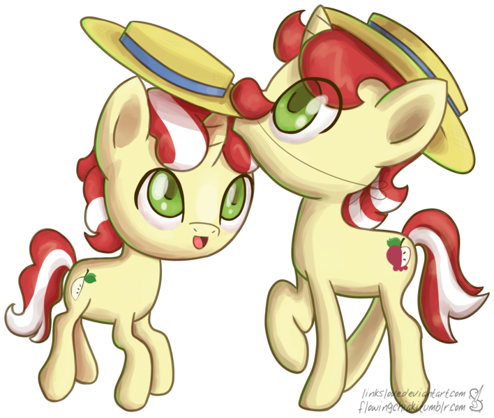 Size: 1280x1085 | Tagged: artist:linkslove, colt, cute, derpibooru import, duo, fake moustache, flam, flamabetes, flim, flimabetes, flim flam brothers, mouth hold, safe, simple background, transparent background, younger