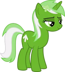 Size: 1800x1978 | Tagged: safe, artist:arifproject, derpibooru import, oc, oc:upvote, ponified, unofficial characters only, pony, unicorn, derpibooru, derpibooru ponified, lidded eyes, meta, simple background, smiling, solo, transparent background, vector