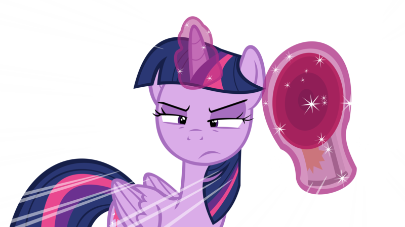 Size: 14952x8411 | Tagged: safe, artist:cyanlightning, derpibooru import, twilight sparkle, twilight sparkle (alicorn), alicorn, pony, top bolt, .svg available, absurd resolution, airhorn, female, folded wings, magic, mare, simple background, solo, transparent background, vector
