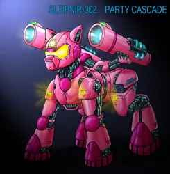 Size: 800x815 | Tagged: artist:aprion, crossover, derpibooru import, implied minuette, implied pinkie pie, implied vinyl scratch, jaeger, jaegerfied, jaeger pony, mecha, pacific rim, pinkie pie, safe