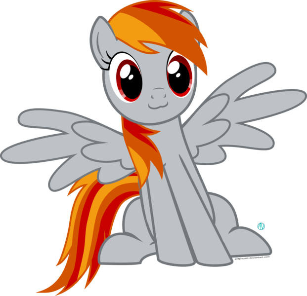 Size: 1800x1740 | Tagged: safe, artist:arifproject, derpibooru import, oc, oc:tridashie, unofficial characters only, pegasus, pony, :3, simple background, sitting, sitting catface meme, solo, spread wings, transparent background, vector