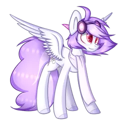 Size: 1466x1440 | Tagged: safe, artist:despotshy, derpibooru import, oc, unofficial characters only, pegasus, pony, clothes, goggles, scarf, simple background, solo, spread wings, transparent background