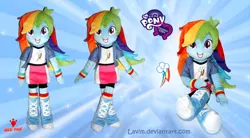 Size: 1024x565 | Tagged: safe, artist:lavim, derpibooru import, rainbow dash, equestria girls, irl, photo, plushie, solo