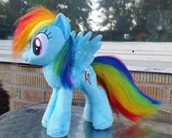 Size: 2096x1684 | Tagged: artist:epicrainbowcrafts, derpibooru import, fluffy, irl, photo, plushie, rainbow dash, safe, solo