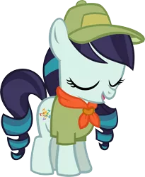 Size: 10077x12269 | Tagged: absurd resolution, artist:cyanlightning, coloratura, derpibooru import, eyes closed, filly, hat, safe, simple background, solo, .svg available, the mane attraction, transparent background, vector, younger