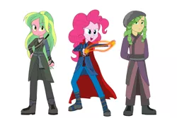 Size: 2400x1600 | Tagged: safe, artist:phantomshadow051, derpibooru import, lemon zest, pinkie pie, sandalwood, equestria girls, baron mordo, crossover, doctor strange, marvel, wong