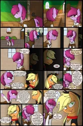 Size: 1280x1944 | Tagged: applejack, artist:stuflox, berry punch, berryshine, caderousse, clothes, comic, comic:the count of monte rainbow, danglajacks, danglars, derpibooru import, safe, the count of monte cristo, the count of monte rainbow