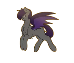 Size: 2000x1700 | Tagged: safe, artist:liefsong, derpibooru import, oc, oc:nolegs, unofficial characters only, bat pony, pony, simple background, solo, transparent background