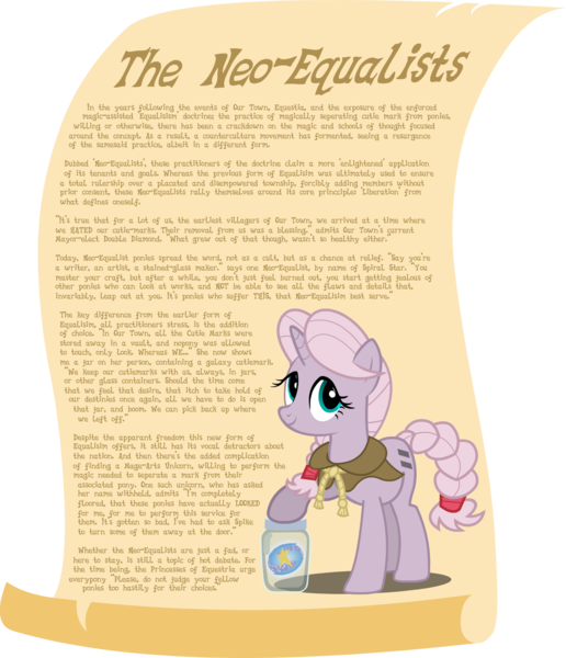 Article Cloak Clothes Cutie Mark Derpibooru Import Equal Equality Implied Starlight Glimmer Jar Oc Oc Spiral Star Safe Scroll Simple Background Solo Source Needed Text Transparent Background Unofficial Characters Only Vector