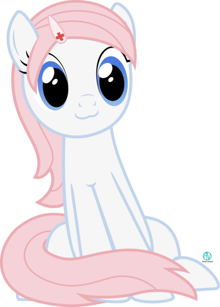 Size: 1500x2100 | Tagged: safe, artist:arifproject, derpibooru import, nurse redheart, earth pony, pony, :3, alternate hairstyle, cute, female, heartabetes, loose hair, mare, meme, simple background, sitting, sitting catface meme, smiling, solo, transparent background, vector