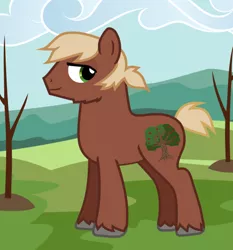 Size: 494x529 | Tagged: safe, artist:saby, derpibooru import, oc, oc:grandpa appleseed, unofficial characters only, earth pony, pony, .svg available, apple family, apple tree, buff, facial hair, headcanon, lidded eyes, looking at you, male, muscles, outdoors, ponytail, sapling, short tail, side view, sideburns, smiling, solo, stallion, standing, svg, sweet apple acres, tree, unshorn fetlocks, vector