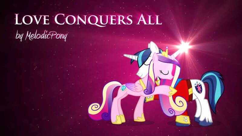 Size: 1920x1080 | Tagged: artist:melodicpony, derpibooru import, love conquers all, male, melodicpony, music, princess cadance, safe, shining armor, shiningcadance, shipping, straight