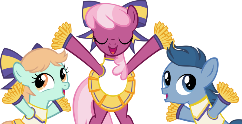 Size: 15562x8019 | Tagged: absurd resolution, artist:cyanlightning, cheerilee, cheerileeder, cheerleader, derpibooru import, peach fuzz, perky prep, safe, simple background, .svg available, the cart before the ponies, transparent background, vector