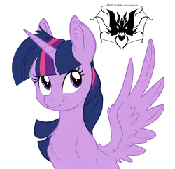 Size: 3280x3165 | Tagged: safe, artist:amysticalartist, artist:stepandy, derpibooru import, twilight sparkle, twilight sparkle (alicorn), alicorn, pony, female, mare, simple background, solo, spread wings, transparent background, vector, wings