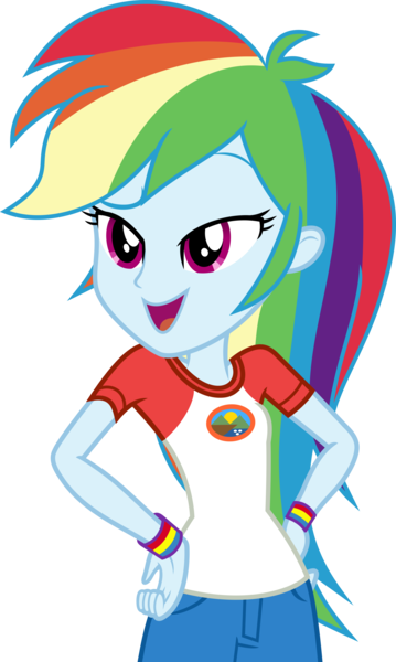 Size: 7000x11709 | Tagged: safe, artist:luckreza8, derpibooru import, rainbow dash, equestria girls, legend of everfree, absurd resolution, clothes, open mouth, pants, rainbow sass, simple background, smiling, solo, transparent background, vector