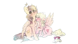 Size: 1024x576 | Tagged: safe, artist:dream--chan, derpibooru import, oc, oc:dream whisper, oc:prince whateverer, unofficial characters only, blushing, licking, male, oc x oc, shipping, simple background, straight, tongue out, transparent background