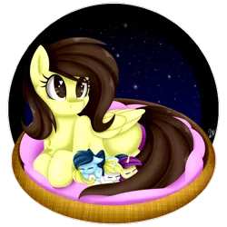 Size: 1024x1024 | Tagged: safe, artist:whitehershey, derpibooru import, oc, oc:white hershey, unofficial characters only, cute, foal, heart eyes, missing cutie mark, mother, simple background, transparent background, wingding eyes