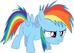 Size: 5200x3699 | Tagged: absurd resolution, artist:lman225, blank flank, derpibooru import, filly, filly rainbow dash, rainbow dash, safe, simple background, solo, the cutie mark chronicles, transparent background, vector, younger