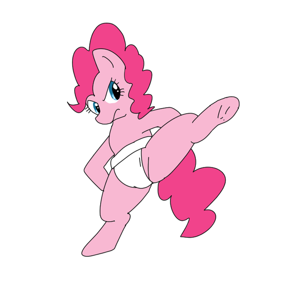 Size: 800x800 | Tagged: artist:kushina13, derpibooru import, mawashi, pinkie pie, safe, simple background, solo, sumo, white background