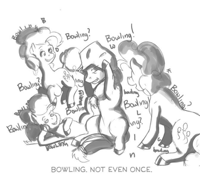 Size: 1209x1080 | Tagged: 30 minute art challenge, applejack, artist:mongol, bowling, derpibooru import, pinkie pie, safe