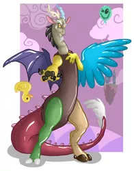 Size: 976x1242 | Tagged: artist:bigblueraptor, balloon, derpibooru import, discord, discord balloon, inflatable, latex, rubber, rubber duck, safe, shiny, solo