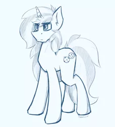 Size: 1280x1408 | Tagged: safe, artist:somecunt, derpibooru import, oc, oc:tan sparks, unofficial characters only, pony, unicorn, cutie mark, dark eyes, male, sketch, solo, stallion