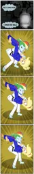 Size: 925x4619 | Tagged: safe, artist:ponymaan, derpibooru import, applejack, rainbow dash, comic:lyra-lyra's bizarre adventure, equestria girls, barefoot, black belt, clothes, comic, competition, feet, fight, gi, gritted teeth, hatless, judo, martial arts, missing accessory, pain, robe, speech bubble, trousers