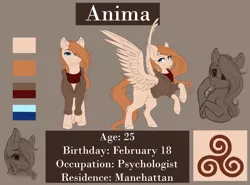 Size: 1603x1188 | Tagged: safe, artist:silentwulv, derpibooru import, oc, oc:anima, unofficial characters only, pegasus, pony, clothes, reference sheet, solo