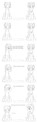 Size: 1012x3288 | Tagged: anchors away, artist:dsb71013, awkward, comic, derpibooru import, g3, g3 to g4, generation leap, monochrome, oc, oc:static signal, safe