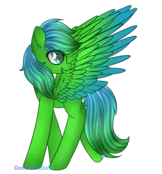 Size: 1024x1097 | Tagged: safe, artist:northlights8, derpibooru import, oc, oc:sunshine heart, unofficial characters only, pegasus, pony, colored wings, colored wingtips, simple background, solo, transparent background