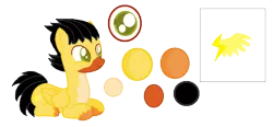 Size: 1112x514 | Tagged: angry birds, artist:mixelfangirl100, chuck, derpibooru import, ponified, reference sheet, safe, simple background, solo, the angry birds movie, transparent background