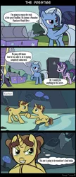 Size: 1288x2983 | Tagged: safe, artist:bredgroup, artist:sirvalter, derpibooru import, hoofdini, starlight glimmer, trixie, pony, unicorn, comic, dialogue, evil grin, grin, harry houdini, hooves together, houdini, mirror pool, raised hoof, scheming, smiling, the prestige