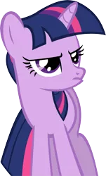 Size: 8690x14421 | Tagged: safe, artist:cyanlightning, derpibooru import, twilight sparkle, unicorn, a bird in the hoof, .svg available, absurd resolution, simple background, solo, transparent background, unamused, unicorn twilight, vector