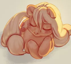 Size: 798x718 | Tagged: applejack, artist:weatherly, cute, derpibooru import, eyes closed, freckles, jackabetes, prone, safe, sleeping, solo