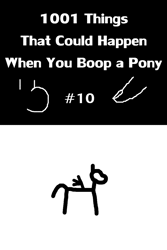 Size: 800x1200 | Tagged: 1001 boops, animated, artist:barbra, boop, cloning, derpibooru import, finger, gif, monochrome, multeity, muzzle, part of a set, safe, smiling, stick figure