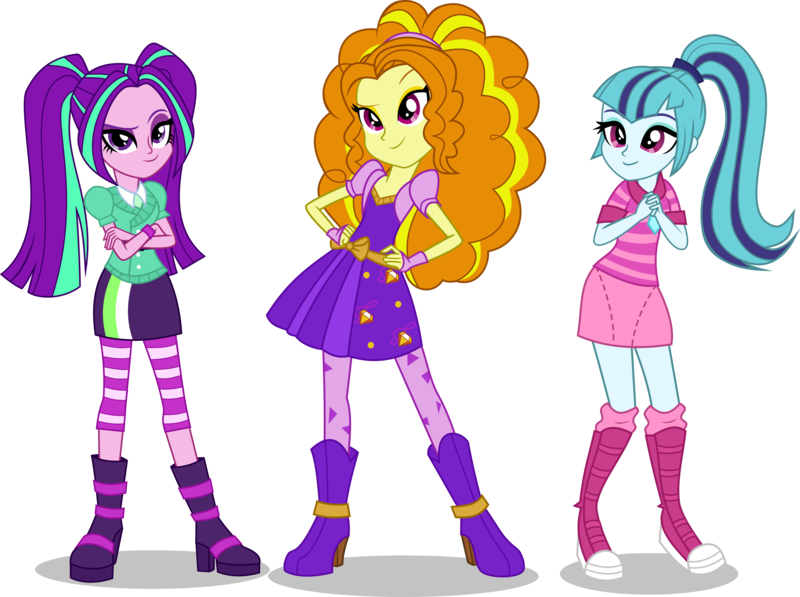Size: 7000x5228 | Tagged: safe, artist:limedazzle, derpibooru import, adagio dazzle, aria blaze, sonata dusk, equestria girls, rainbow rocks, absurd resolution, alternate universe, boots, canterlot high, clothes, clothes swap, crossed arms, cute, good, high heels, leggings, pigtails, ponytail, request, simple background, skirt, socks, the dazzlings, the rainbooms, transparent background, twintails, vector, wondercolts